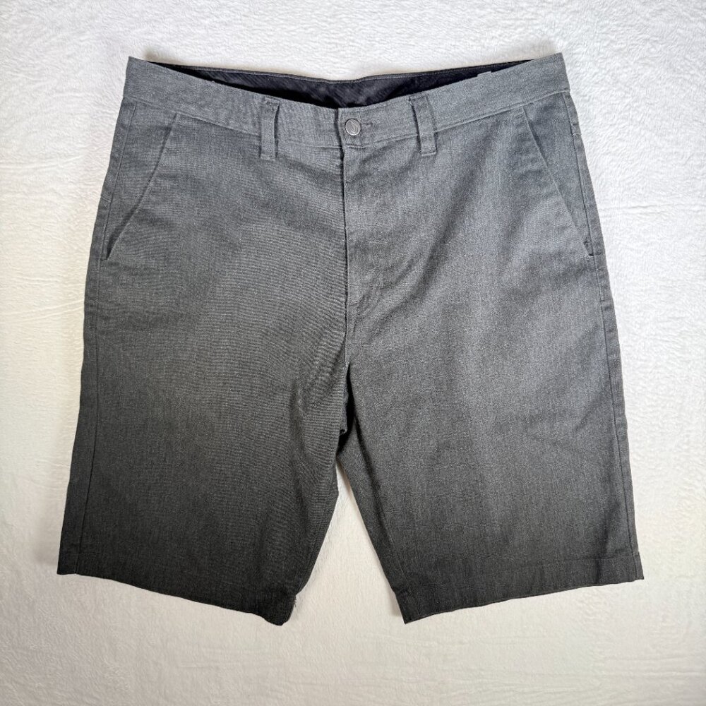 Volcom Shorts Mens 36 Gray Modern Stretch Chino 10" Inseam Casual Skater